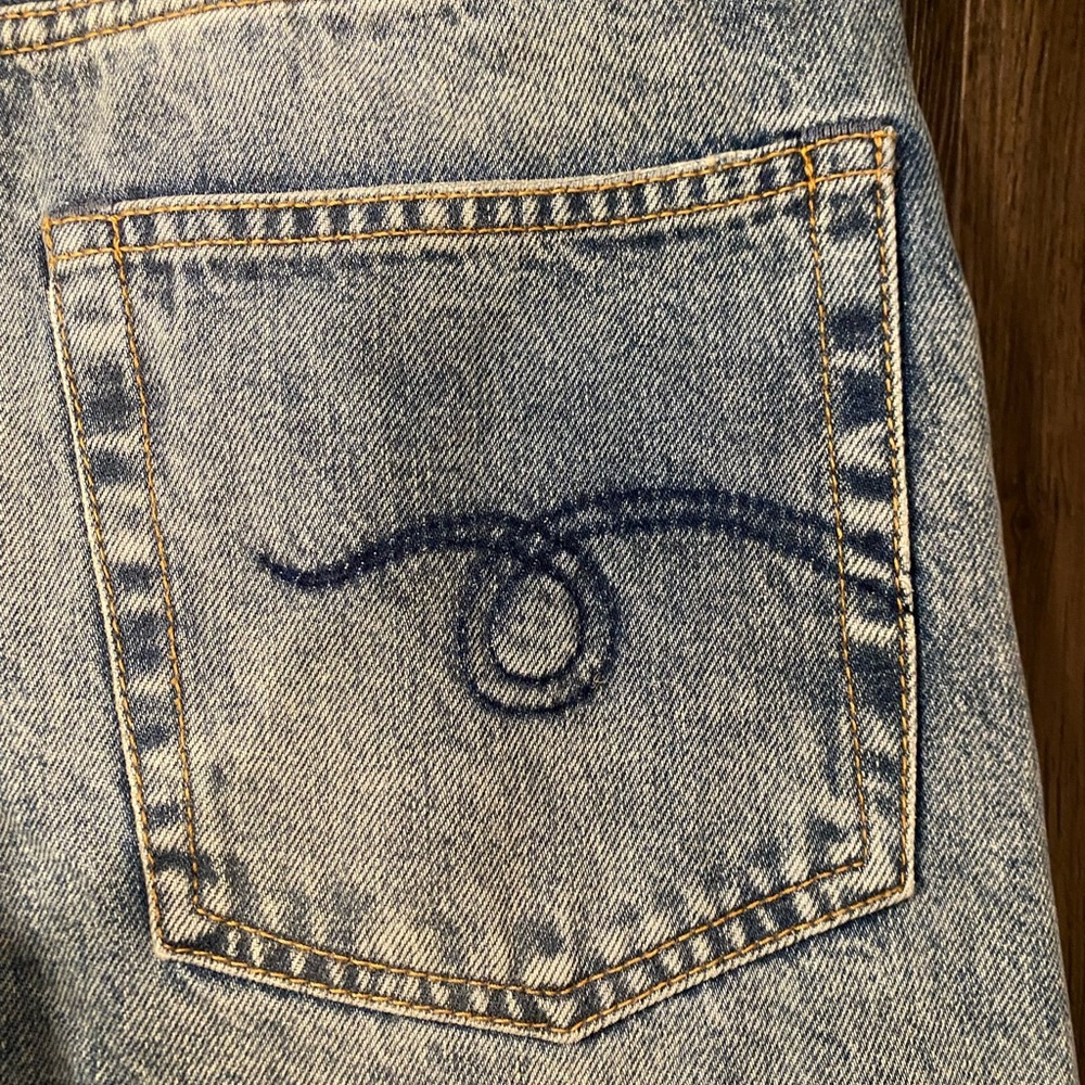 R13 Washed Blue Boyfriend Jeans. NWT - Picture 7 of 13